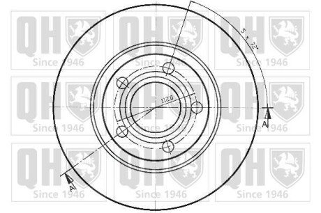 Фото 2 - Гальмівний диск QUINTON HAZELL BDC4578