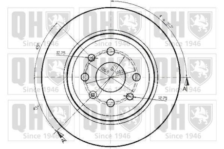 Фото 2 - Тормозной диск QUINTON HAZELL BDC4596