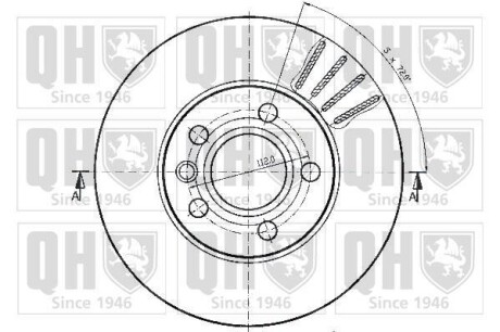Фото 2 - Гальмівний диск QUINTON HAZELL BDC4732