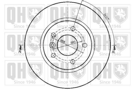 Фото 2 - Гальмівний диск QUINTON HAZELL BDC4804