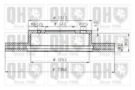 Тормозной диск - QUINTON HAZELL BDC4805