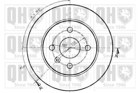 Фото 2 - Тормозной диск QUINTON HAZELL BDC4815