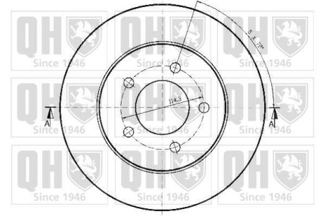 Фото 2 - Тормозной диск QUINTON HAZELL BDC5145