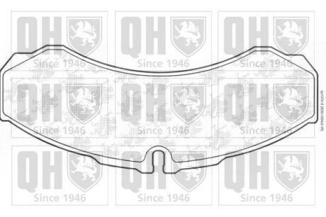 Комплект тормозных колодок, дисковый тормоз - QUINTON HAZELL BP1074