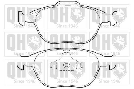 Комплект тормозных колодок, дисковый тормоз - QUINTON HAZELL BP1358