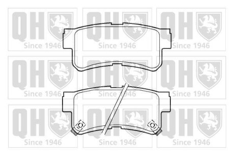 Комплект тормозных колодок, дисковый тормоз - QUINTON HAZELL BP1387