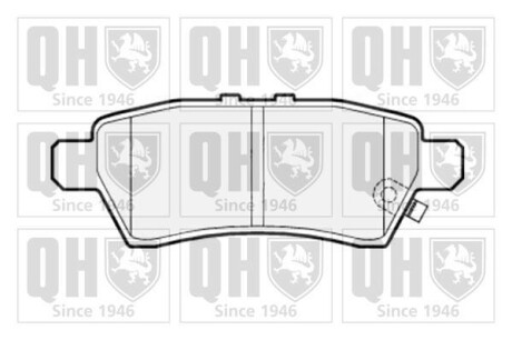 Комплект тормозных колодок, дисковый тормоз - QUINTON HAZELL BP1527