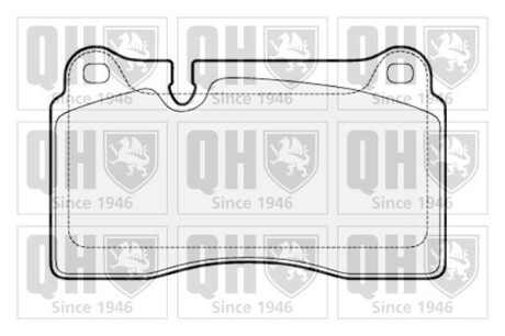 Комплект тормозных колодок, дисковый тормоз - QUINTON HAZELL BP1566