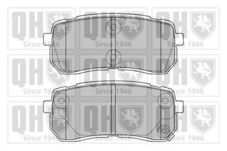Комплект тормозных колодок, дисковый тормоз - QUINTON HAZELL BP1599