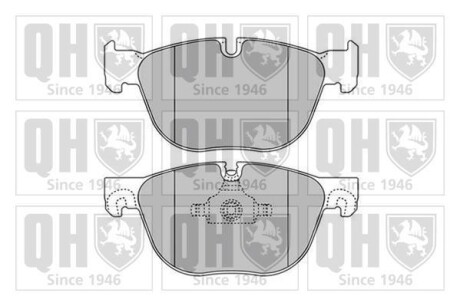 Комплект тормозных колодок, дисковый тормоз - QUINTON HAZELL BP1665