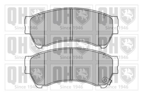 Комплект тормозных колодок, дисковый тормоз - QUINTON HAZELL BP1671