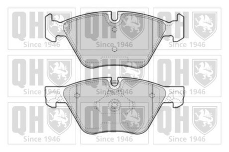 Комплект тормозных колодок, дисковый тормоз - (34116871557, 34116850886) QUINTON HAZELL BP1753