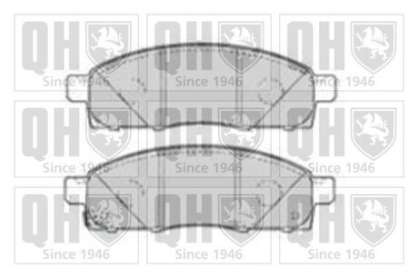 Комплект тормозных колодок, дисковый тормоз - QUINTON HAZELL BP1793