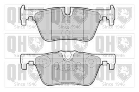 Комплект тормозных колодок - QUINTON HAZELL BP1836
