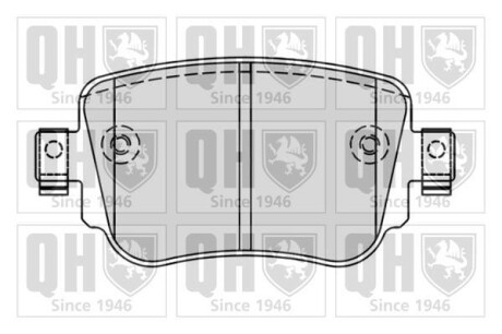 Комплект тормозных колодок - QUINTON HAZELL BP1843