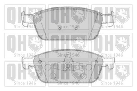 Комплект тормозных колодок - QUINTON HAZELL BP1866