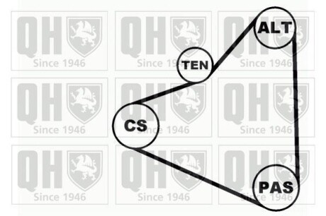 Фото 3 - Комплект ремня ГРМ QUINTON HAZELL QDK1