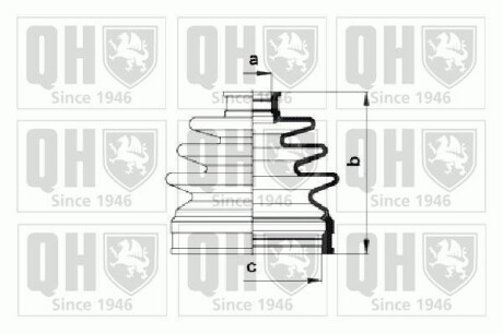 Комплект пылника, приводной вал - QUINTON HAZELL QJB985