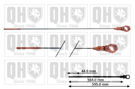 Щуп масляний - (1174G2, 117484, 1174C7) QUINTON HAZELL QOD112