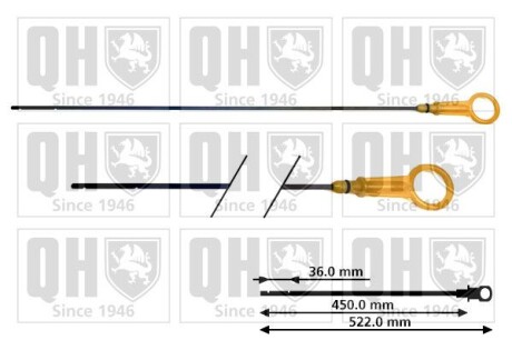 Щуп масляний - (11140BC000, 7701060942, 7701067122) QUINTON HAZELL QOD131 (фото 1)