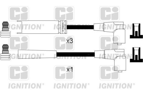 Комплект проводов зажигания - QUINTON HAZELL XC1080