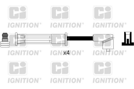 Комплект проводов зажигания - (7700273826) QUINTON HAZELL XC1090