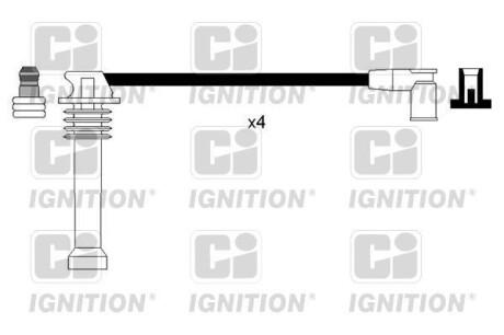 Комплект проводов зажигания - (111984043, L81318140B, L81318140C) QUINTON HAZELL XC1120