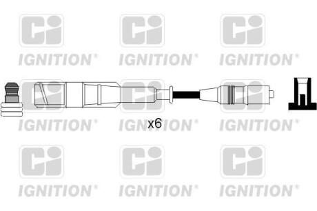 Комплект проводов зажигания - (078905401, 078905532A, 78905401) QUINTON HAZELL XC528