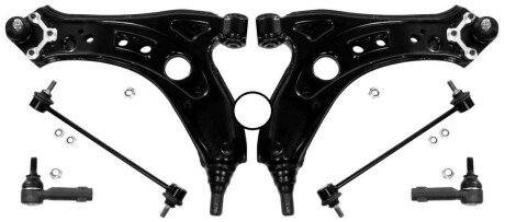 Комплект важелів підвіски (передньої) Skoda Fabia/Fabia II/Roomster/VW Fox 99- - RAISO RL407015KIT