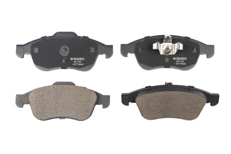 Колодки гальмівні диск. перед. Megane III/Duster/Dokker 09- - ((77368048, 77367369, 77367213)) RAISO RP1789