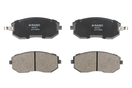 Колодки гальмівні диск. перед. Impreza/Forester 02- - ((26296AE160, 26296AG020, 26296AG040, 26296FE081, 26296SA010)) RAISO RP3371