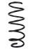 Пружина передня Fiat Fiorino 07- (360*12,25*143) - ((5002WA, 1608329080, 51783603, 51920390, 51920395)) RAISO SF148TP (фото 1)