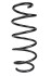 Пружина передня Ford Fiesta VI 08- (350*11,3*137) - ((8V515310AB, 8V515310AA, 1528122, 1518906)) RAISO SF172TP (фото 1)