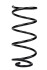 Пружина передня Volvo C30,C70 II,S40 II,V50 04-12 (367*13*158) - ((30666205, 30683177, 30714867, 30714868)) RAISO SF219TP (фото 1)