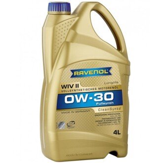 Моторна олива WIV II 0W-30, 4 л - RAVENOL 1111101004