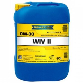 Моторна олива WIV II 0W-30, 10 л - RAVENOL 1111101010 (фото 1)