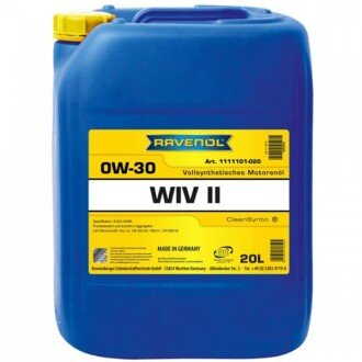 Моторное масло WIV II 0W-30, 20 л - RAVENOL 1111101020 (фото 1)