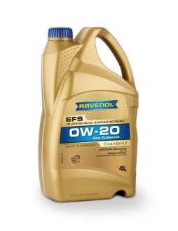 Моторное масло EFS 0W-20, 4 л - RAVENOL 1111105004