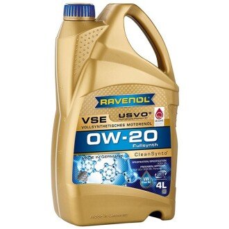 Моторна олива VSE 0W-20, 4 л - RAVENOL 1111112004