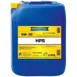 Моторное масло HPS 5W-30, 20 л - RAVENOL 1111117020 (фото 1)