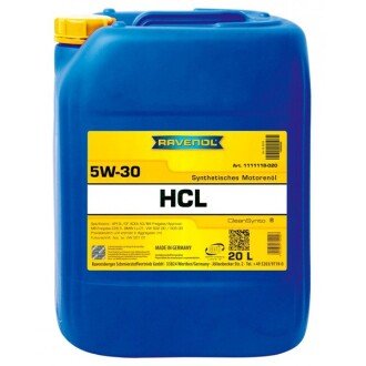 Моторна олива HCL 5W-30, 20 л - RAVENOL 1111118020 (фото 1)