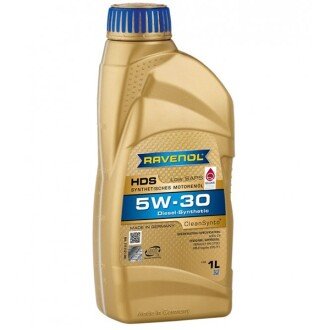 Моторное масло HDS 5W-30, 1 л - RAVENOL 1111121001 (фото 1)