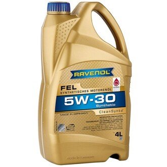 Моторное масло FEL 5W-30, 4 л - RAVENOL 1111123004