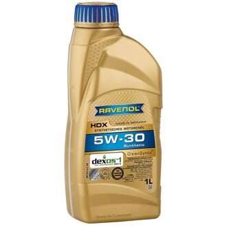 Моторна олива HDX 5W-30, 1 л - RAVENOL 1111125-001 (фото 1)