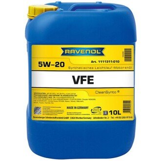 Моторна олива VFE 5W-20, 10 л - RAVENOL 1111311010 (фото 1)