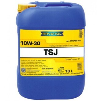 Моторна олива TSJ 10W-30, 10 л - RAVENOL 1112106010 (фото 1)