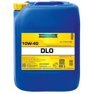 Моторна олива DLO 10W-40, 20 л - RAVENOL 1112111020 (фото 1)