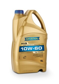 Моторное масло HVS 10W-60, 5 л - RAVENOL 1115102005