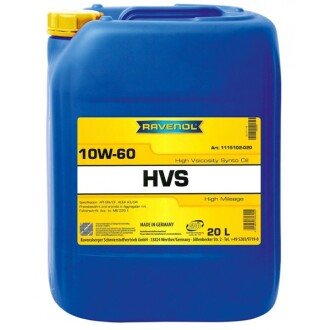 Моторное масло HVS 10W-60, 20 л - RAVENOL 1115102020 (фото 1)