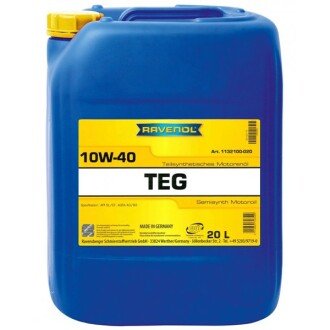 Моторна олива TEG 10W-40, 20 л - RAVENOL 1132100020 (фото 1)